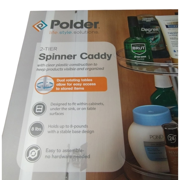 Polder 2-Tier Spinner Caddy - Picture 3 of 3